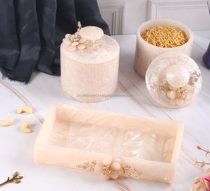 Contenedor de caja de almacenamiento a prueba de fugas de alimentos secos de resina rectangular de alta calidad de Venta caliente en color rosa por fabricante indio - Product Image 4