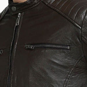 Chaqueta de Cuero Savage Rider, Chaqueta de Cuero Estilo Hardcore, Chaqueta de Cuero con Logotipo Personalizado Impreso - Product Image 6