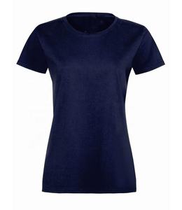 Camiseta Unisex de Cuello en V, Manga Corta, Color Sólido, Informal, Transpirable, Corte Regular, 100% Algodón, para Logotipo Personalizado con Transferencia Térmica - Product Image 3