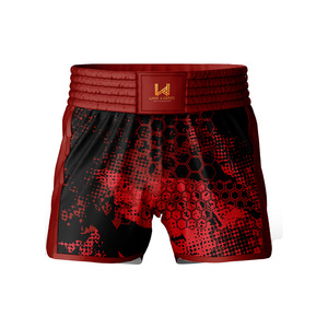 Custom Men's Adult Lightweight Breathable <b>Polyester</b>/Nylon MMA Muay Thai Boxing <b>Shorts</b> Durable Quick Dry Shrink Proof MMA Wear - Product Image 1