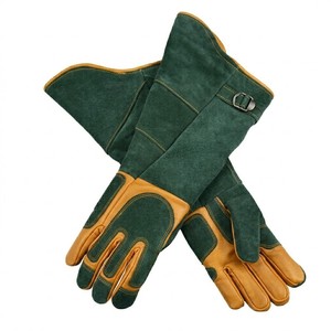 Professional Mig Welding Leather Gloves Heat Resistant Fireproof Gauntlet Cowhide Split Safety Protection Gloves USA - Product Image 4