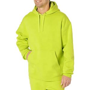 100% algodón polar personalizado bordado de gran tamaño transpirable térmico de alta calidad Sudadera con capucha de secado rápido Streetwear en blanco - Product Image 1