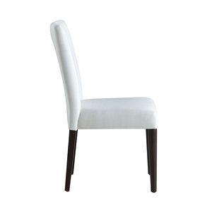 Carena Set of 2 <b>White</b> Finish <b>Dining</b> <b>Chairs</b> - Product Image 4