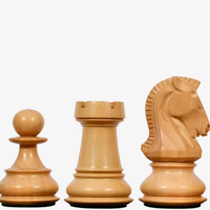 Juego de ajedrez vintage de Dubrovnik de 1950, versión 3.0 de Bobby Fischer, piezas de ébano y madera de boj, Rey de 3.75 pulgadas, al mejor precio. - Product Image 1