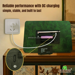 लेट्री विंटेज होम रेडियो रिचार्जेबल बीटी वायरलेस स्पीकर रेट्रो एफएम डिवाइस यूएसबी/टीएफ कार्ड प्लेयर के साथ टेबल रेडियो - Product Image 6