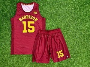 Maillots de basketball personnalisés réversibles sublimés vierges, dernière collection, vente en gros, design économique, uniforme de basketball - Product Image 1