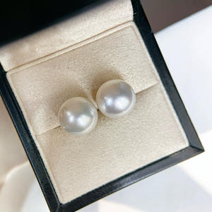 <b>Edison</b> S925 Silver Ring & Pearl Earrings Wholesale 10-11mm White Round Freshwater Pearls with Strong <b>Light</b> & Fine Flaws - Product Image 3