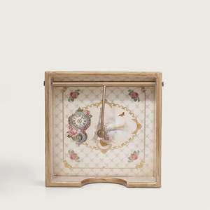 Caja de pañuelos de madera de lujo con diseño Meenakari y barra de presión metálica |   Porta Servilletas Decorativo Étnico para Decoración del Hogar, Bodas y Hoteles - Product Image 4