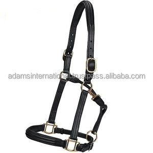 Cabestros de cuero de caballo Halter árabe haltera de cuero para caballos Halter de seguridad de caballo - Product Image 2