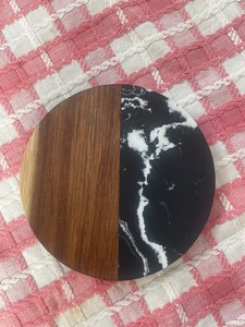 Juego de Posavasos Redondos de Madera y Mármol, Portavasos Hechos a Mano de Primera Calidad para Hoteles, Cafeterías, Restaurantes y Vajillas - Product Image 6