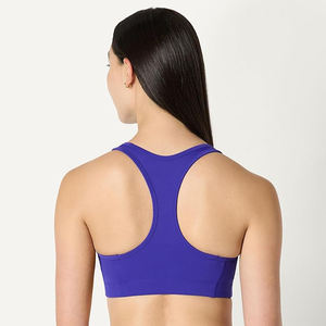 Soutien-gorge de sport dos croisé pour femme, maintien élevé, coussinets amovibles, dos nageur, sans couture, respirant, en nylon et élasthanne, pour yoga, gym et fitness - Product Image 4