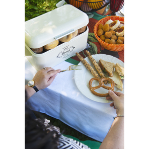 Caja para Pan Excelsa 30x15x18 cm, Contenedor de Almacenamiento de Acero Blanco - Product Image 3