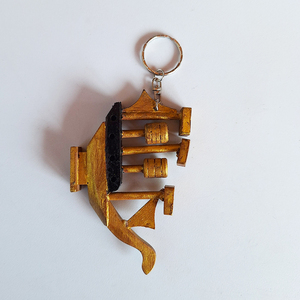 Handcrafted Indonesian Wooden Engine Cylinder Keychain Car Automotive Enthusiast Souvenir Key Ring Unique Promotional <b>Gift</b> - Product Image 2