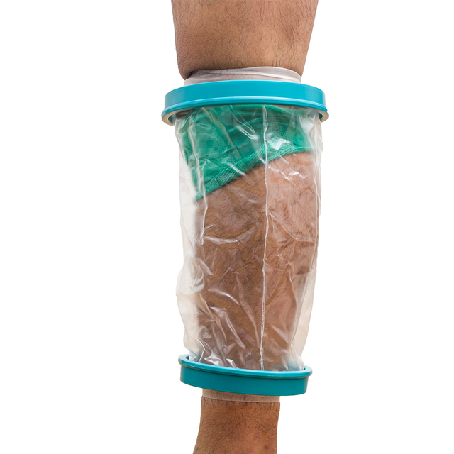 Adult Waterproof Silicone Knee & Leg Cast Cover for Shower Use for FS-2115 CE Certified Durable