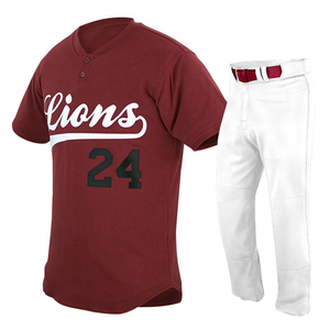 High Quality Polyester Baseball Uniform Set for Professional Players - Product Image 3