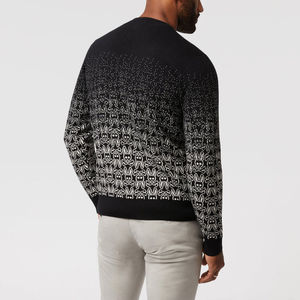 Pull-over décontracté pour homme en mélange de mohair et de laine, col rond, jacquard, tendance 2025, nouveau modèle OEM populaire - Product Image 4
