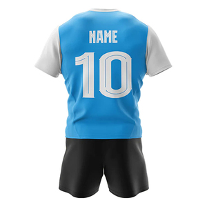 Ensemble uniforme de rugby pour hommes, maillot et short de sport, kit respirant à séchage rapide, entraînement d'équipe, fournisseur OEM - Product Image 3