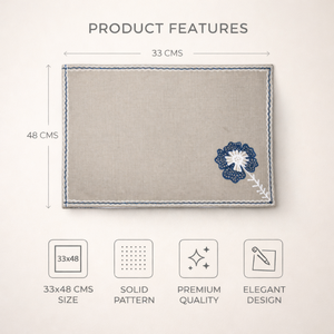 Organic Cotton Table Mat Sustainable Eco Friendly Dining <b>Placemat</b> Durable Washable Reusable Home Restaurant OEM Wholesale Cotton - Product Image 6