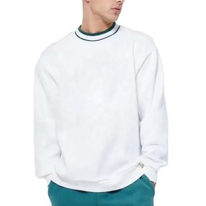 เสื้อสเวตเชิ้ตผู้ชายลายทาง ดีไซน์ใหม่ทันสมัย ผ้าฝ้าย 100% คอกลม สวมใส่สบาย - Product Image 4