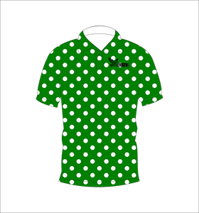 Polo personnalisé pour homme, sublimation, vert et blanc, imprimé floral, polo de golf, évacuation de l'humidité, manches courtes, performance, fournisseur OEM - Product Image 6