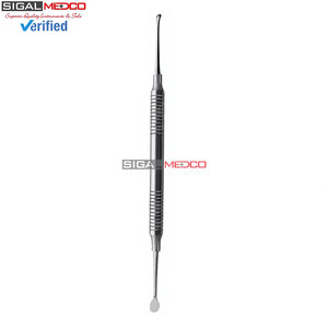 Premium Quality Bone Curette 2/4 Periosteal Elevator Manual Ergonomic Hollow Handle Dental Surgical Instrument German Stainless - Product Image 5
