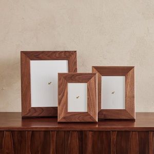 Cream White Wooden Photo Frame Set Natural Timber <b>Border</b> Picture Holder Tabletop Portrait <b>Display</b> Handmade Home Decor Framing - Product Image 6