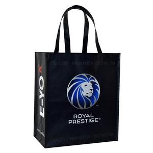 High Quality Factory Shoulder Custom <b>Plastic</b> RPET Non Woven <b>Tote</b> Bag Vietnam Custom Print Logo Multicolor PP Webbing Handle - Product Image 5