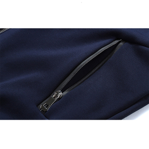 Conjunto Deportivo Azul Marino para Hombre, Sudadera con Capucha y Cordón Ajustable, Bolsillos Laterales, Estilo Deportivo Casual, Transpirable, Corte Regular 2 - Product Image 3