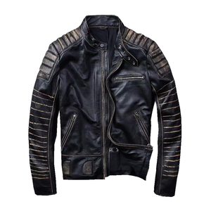 Custom Design Wholesale High Quality Fashion Leather Jacket Men's Premium Customized Leather Outerwear Jacket - Product Image 5