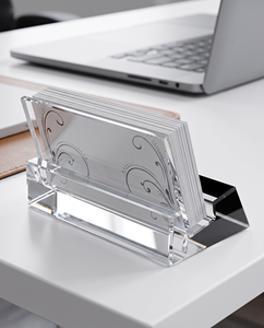 Plaque de nom personnalisée en plastique acrylique écologique, bloc de signalisation de bureau gravé pour les bureaux, la décoration intérieure et les nouvelles entreprises - Product Image 4