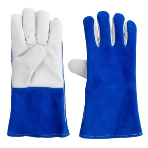 Guantes de Soldadura de Cuero Vacuno de Primera Calidad, Resistentes al Fuego, de Manga Larga, para Uso Industrial, Soldadura TIG/MIG - Product Image 2