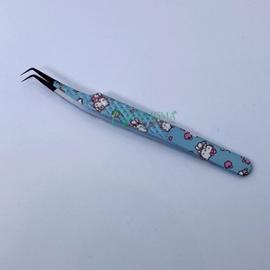 Pinzas de Precisión para Pestañas, Herramienta de Acero Inoxidable para Extensiones de Pestañas, Estilizado de Cejas, Cuidado Personal, Salón de Belleza Profesional - Product Image 2