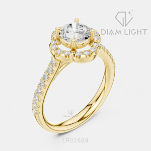 Bague de fiançailles en or blanc 14 carats avec diamant de laboratoire certifié IGI, taille ronde 0,93 carat, bijou raffiné, cadeau d'anniversaire - Product Image 6