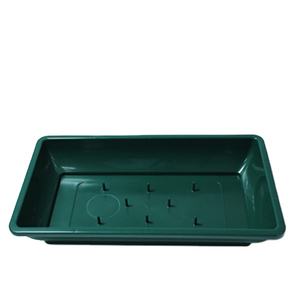 Bandeja floral para 1 pieza de espuma floral, diseño de plástico en colores verdes con 8 pines para sujetar la espuma floral, para decoraciones de mesas de boda - Product Image 1