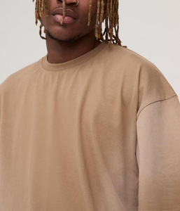 T-shirt homme oversize à manches courtes, col rond, en jersey de coton, avec logo imprimé sur le devant, à prix avantageux - Product Image 5