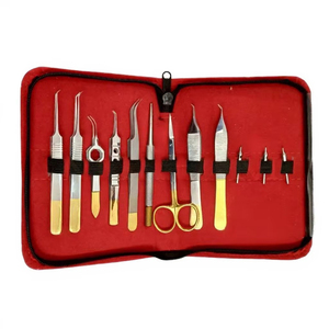 12 Piece Hair Transplant Instrument Kit for FUE Procedures Precision Micro <b>Punch</b> <b>Set</b> German Stainless Steel CE Certified - Product Image 5