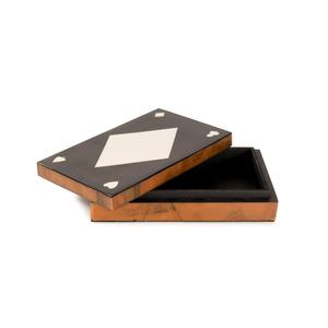 Cajas de Almacenamiento Decorativas de Resina Hechas a Mano, Organizador de Cartas de Juego, Caja de Almacenamiento con Acabado de Resina, Caja Organizadora de Cartas Decorativas - Product Image 1