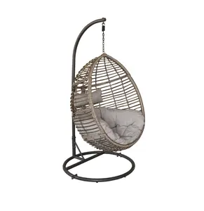 Hanging chair with round frame rattan hanging egg garden rattan swing chair from Vietnam