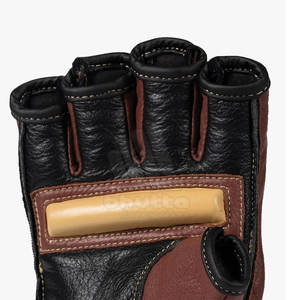 Nouveaux gants de MMA en cuir avec fermeture auto-agrippante, personnalisables, anti-humidité, pour l'entraînement sportif - Product Image 4