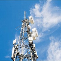 Poteau télécom en acier de 20 m à 80 m pour la transmission et la distribution d'énergie électrique 10 kV-500 kV, accessoires de mât certifiés ISO9001:2008