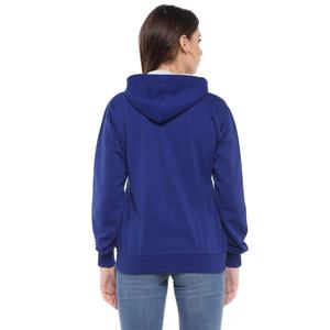 Women High Quality Long Sleeve Hooded Fleece Sweatshirt Loose Fit Solid Eco-Friendly Casual Winter Tops with Front Pocket hoodie - Product Image 2
