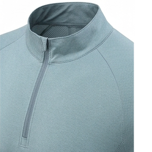 Sporty Knitted <b>Polyester</b> Men Custom Long Sleeve Quick Dry Sports Gym Compression Under Base Layer <b>Shirts</b> Tops Running Clothes - Product Image 5
