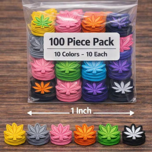 Patch brodé en forme de feuille – Haute qualité, à coudre ou à repasser pour la décoration des vêtements - Product Image 1