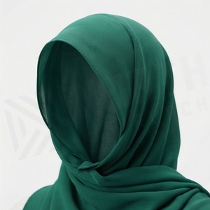 Hiyab de Chifón de Color Sólido para Mujer, Transpirable, para Uso Diario, Pañuelo Étnico de Oriente Medio - Product Image 4