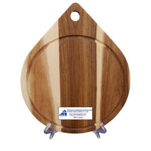 Acacia Wood Bread Board End Grain Chopping Board Custom Wooden Kitchenware Made in Vietnam Factory - Product Image 4