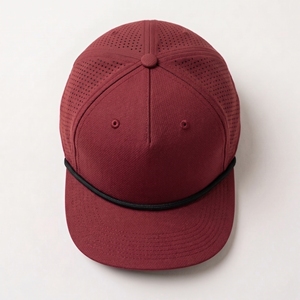 Gorra de Béisbol Roja Transpirable, Ajustable, con Panel Lateral Perforado, para Equipos Deportivos - Product Image 6