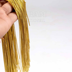 Fil à broder métallique doré 1 mm, fil à coudre brillant pour loisirs créatifs, fil espagnol Canutillo, fil français - Product Image 2