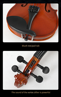 Starway Vente en gros V082 Mat Retro Basswood 1/4 2/4 3/4 4/4 Violon Instrument de musique professionnel avec étui pour la performance