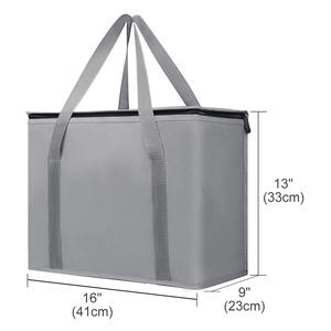 Denisa — sac à Lunch isotherme en aluminium, vente en gros, OEM, livraison d'aliments frais, pour épicerie, sac glacière - Product Image 3