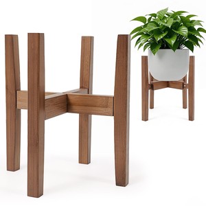 Wholesale Mango Wood Two-Tiered <b>Planter</b> Stand - Elegant Design - Product Image 5